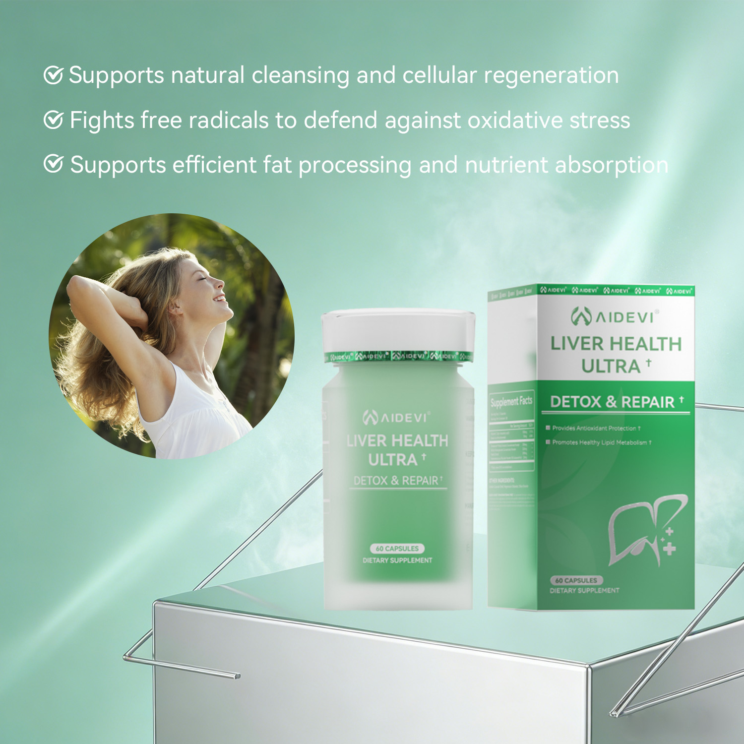 AIDEVI Liver Health Ultra | Advanced Liver Detox & Repair Formula